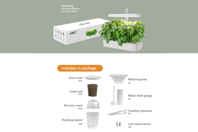 Гидропонная установка Cactus Garden CS-LEDPOT-10 2л 20Вт белый